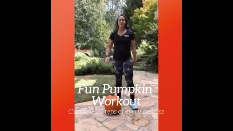 fun pumpkin workout