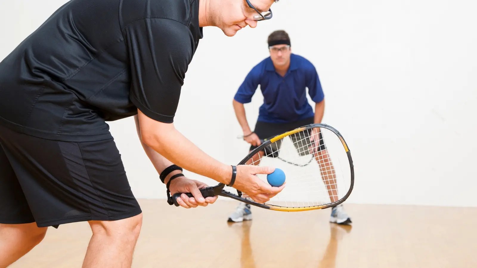 Improves cardiovascular health - Playing Racquetball