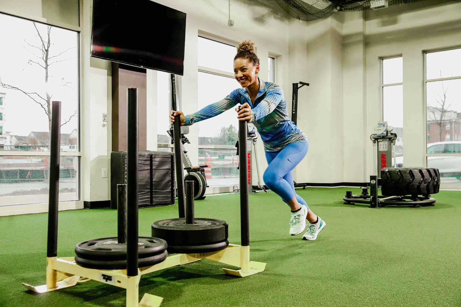 Explosive Performance sled training at Onelife Fitness